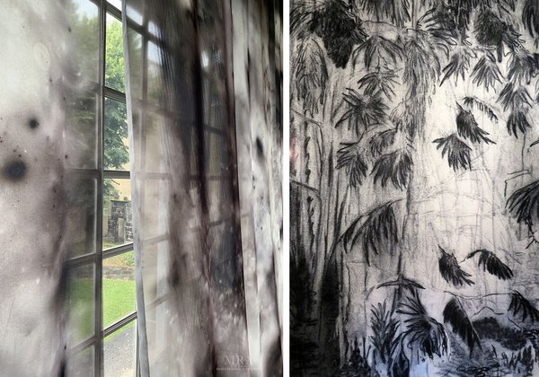 Voiles & tapisserie Bois noirs 2022, Musée régional d’Auvergne ©Delphine Gigoux-Martin