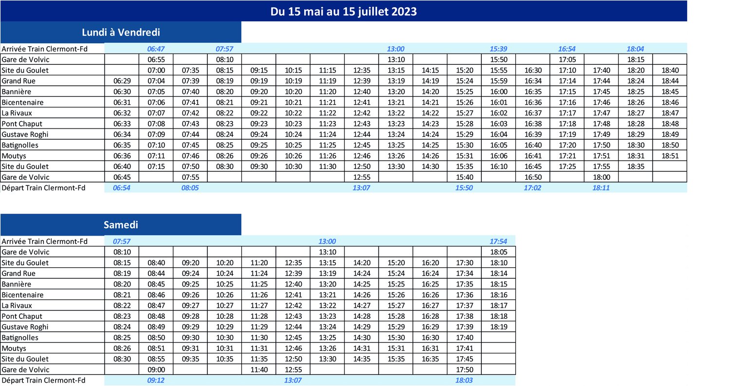 Une navette RLV Mobilités pour desservir la gare et le site du Goulet à